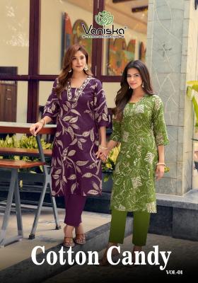 Vaniska cotton candy vol 1 wholesale dealers of kurtis in india